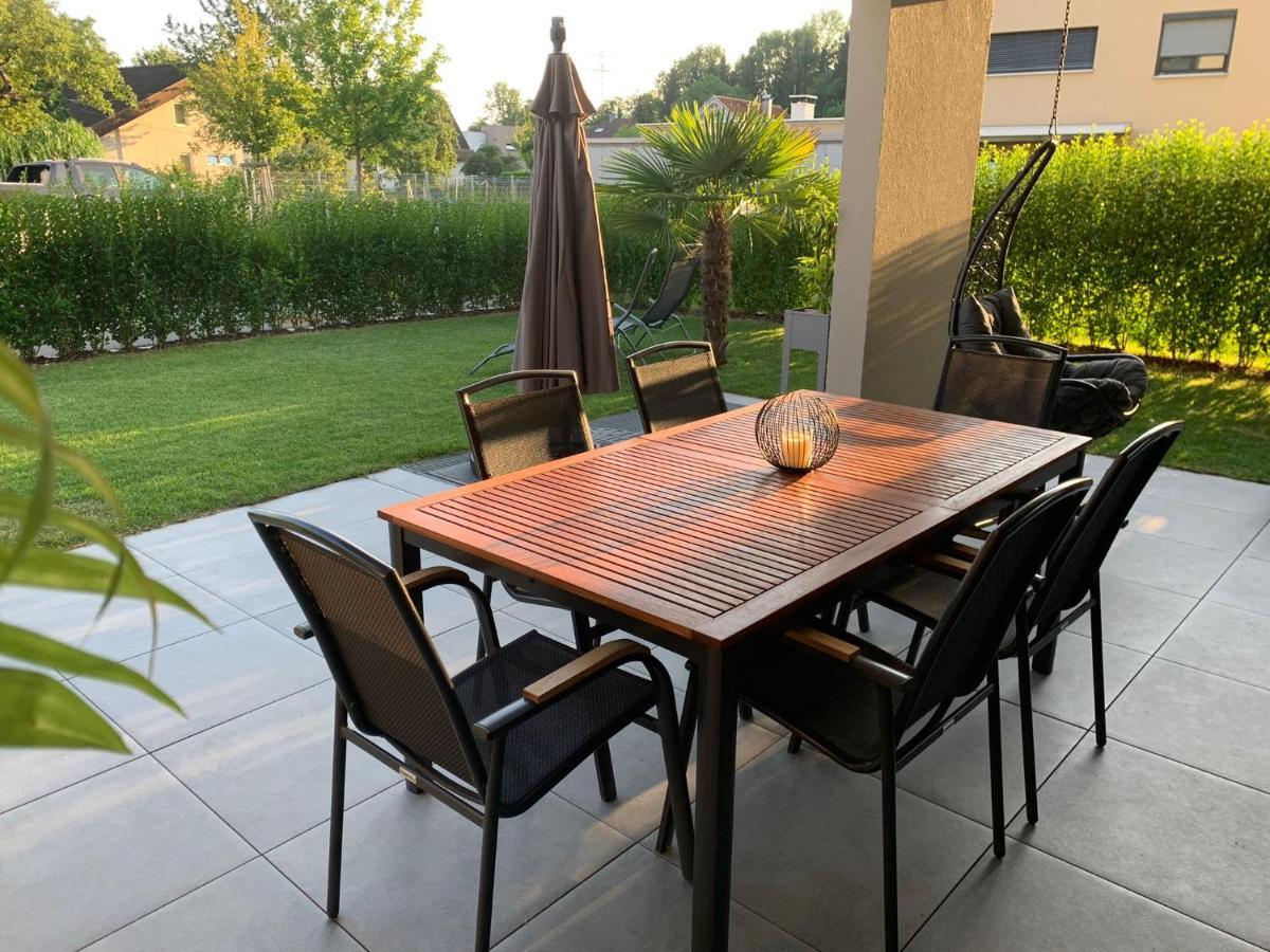 Casa Mansa - Ferienwohnung Mit Gemutlichem Garten Wolfurt Dış mekan fotoğraf
